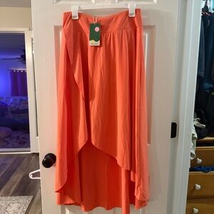 Halara Coral High-Low Skirt